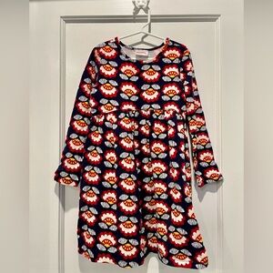 Hanna Andersson Navy Floral Dress Size 6-7